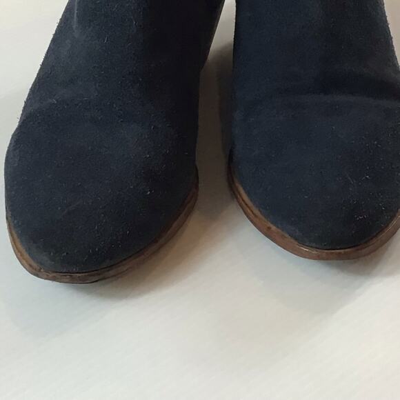 JOIE Blue Suede "Barlow" Ankle Bootie size 37 / US 6.5 - Picture 7 of 9